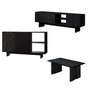 Hanah Home Ravello Juego de Muebles para Sala Mármol Negro